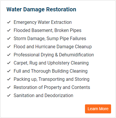 Water and Flood Damage Restoration services in New Jersey